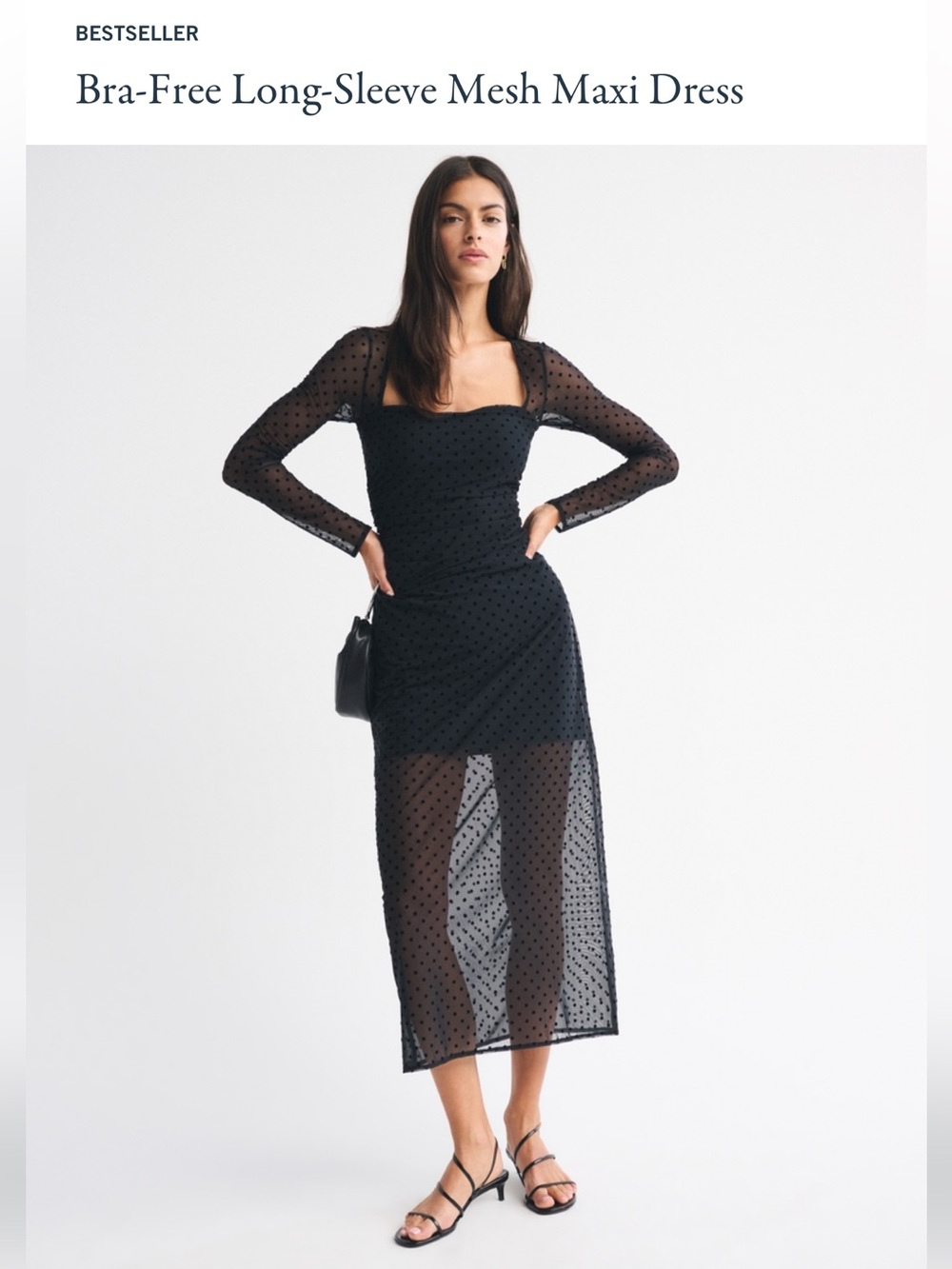 AF Bra free mesh maxi dress